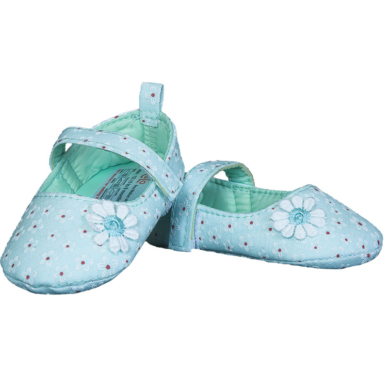 پاپوش کودک طرح گل گلی رنگ آبی برند کوکالو