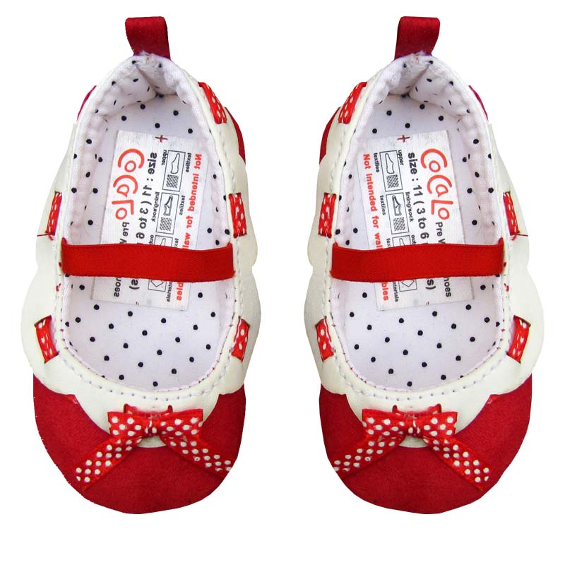 پاپوش کودک دخترانه طرح پاپیون نواری