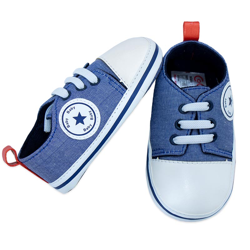 پاپوش کودک پسرانه طرح مارک دار