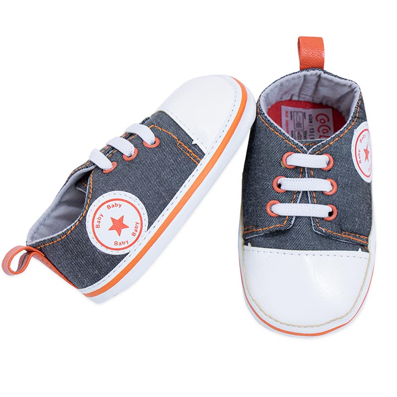 پاپوش کودک پسرانه طرح مارک دار