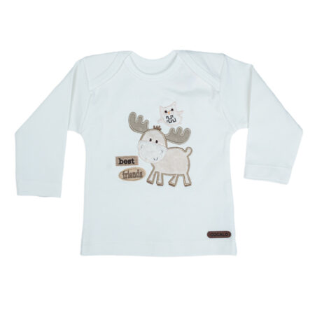 بلوز آستین بلند طرح گوزن