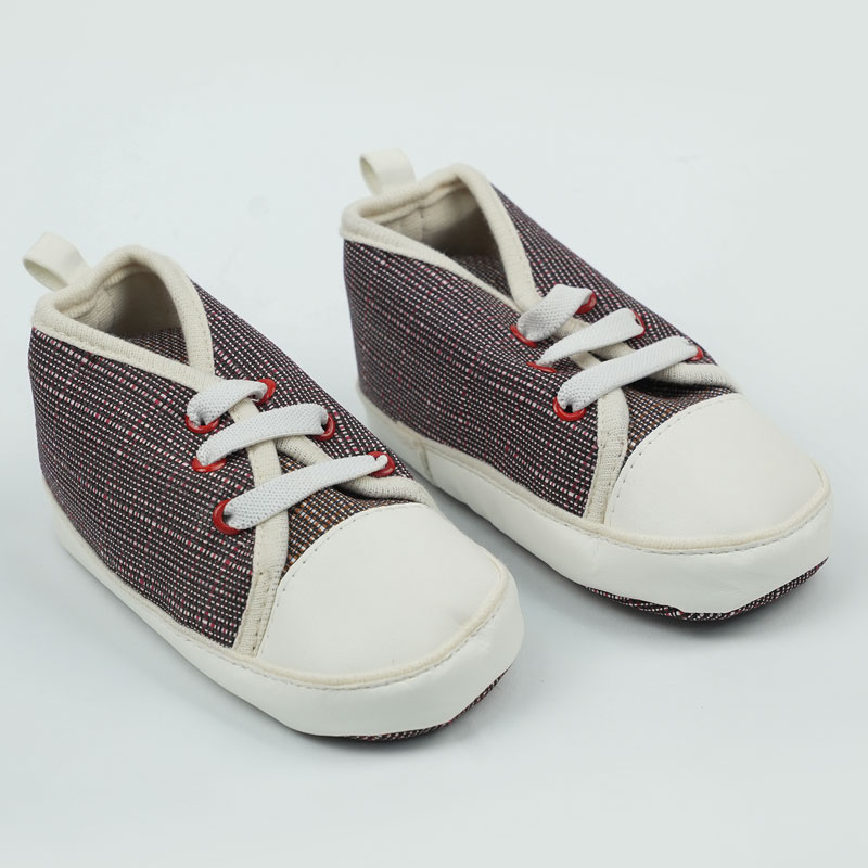 پاپوش کودک پسرانه طرح بندی پارچه ای