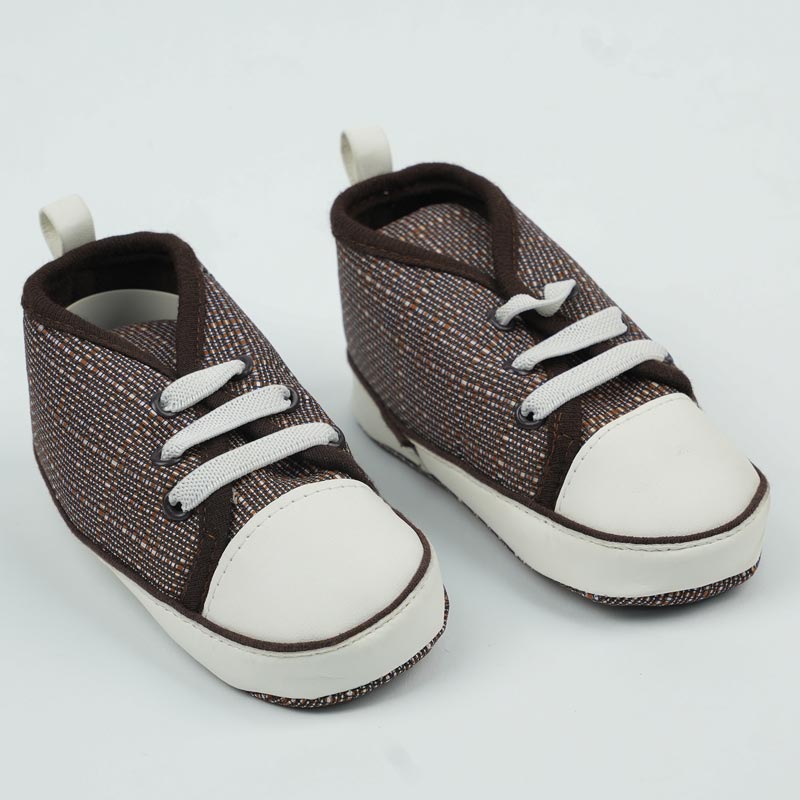 پاپوش کودک پسرانه طرح بندی پارچه ای