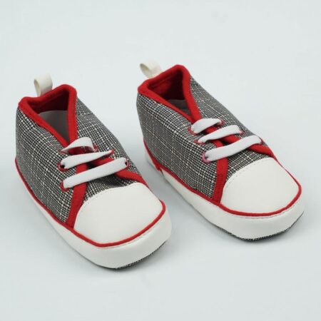 پاپوش کودک پسرانه طرح بندی پارچه ای