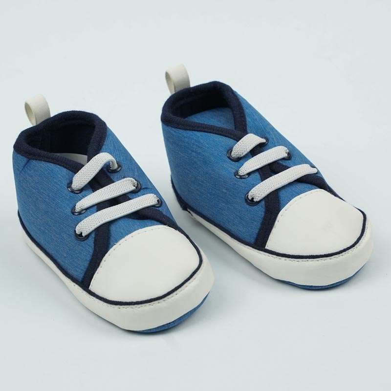 پاپوش کودک پسرانه طرح بندی پارچه ای