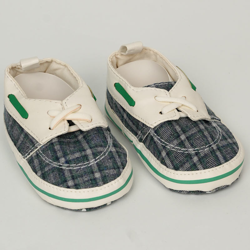 پاپوش کودک پسرانه طرح کالج چهارخونه