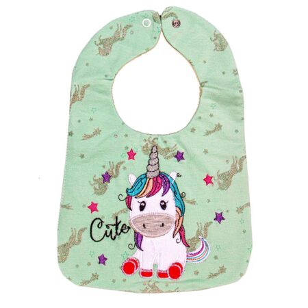 پیشبند دخترانه گلدوزی طرح یونی کورن