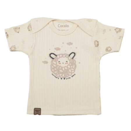 بلوز آستین کوتاه طرح گوسفند