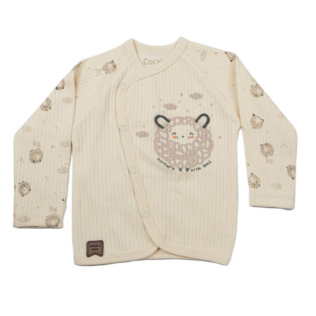 بلوز جلو دکمه دار طرح گوسفند