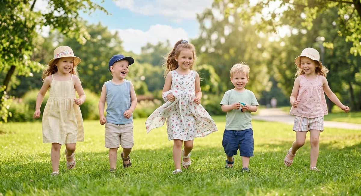بهترین لباس‌های کودک در روزهای گرم